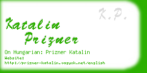 katalin prizner business card
